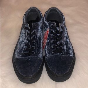 Blue Velvet Old Skool Vans